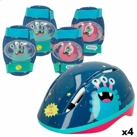 Kit Casque et Genouillères Colorbaby Monstre (4 Unités) | Tienda24 - Global Online Shop Tienda24.eu