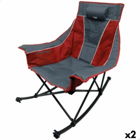 Sedia da Campeggio Pieghevole Aktive Grigio Rosso 61 x 92 x 52 cm (2 Unità) | Tienda24 - Global Online Shop Tienda24.eu