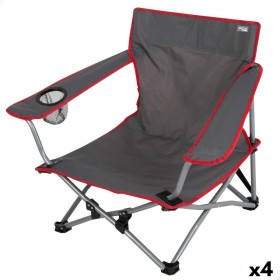 Silla Plegable para Camping Aktive Gris oscuro 45 x 91 x 47 cm (6 Unidades) | Tienda24 - Global Online Shop Tienda24.eu