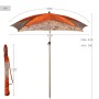 Parasol Aktive 180 x 210 x 180 cm 180 x 215 x 180 cm (6 Unités) | Tienda24 - Global Online Shop Tienda24.eu