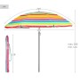 Parasol Aktive 220 x 200 x 220 cm (6 Unidades) | Tienda24 - Global Online Shop Tienda24.eu