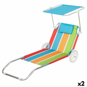 Beach sunbed Aktive (2 Units) by Aktive, Sunloungers - Ref: S8905398, Price: 77,20 €, Discount: %