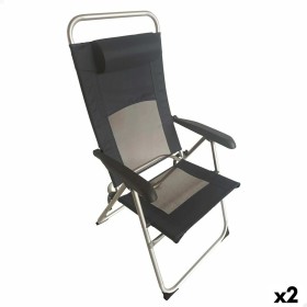 Chaise Pliante avec Repose-Tête Bois Tissu 97 x 56 x 85 cm | Tienda24 - Global Online Shop Tienda24.eu