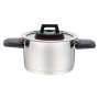 Casserole with Lid Feel Maestro MR-3530-6 Red Black Steel Stainless steel Plastic Ø 24 cm Ø 20 cm Ø 16 cm 1,5 L 5,8 L 3,2 L ( | Tienda24 - Global Online Shop Tienda24.eu