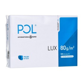 Papel para Imprimir POL International Paper Lux Branco A4 500 Folhas de POL International Paper, Papel de impressão - Ref: S9...