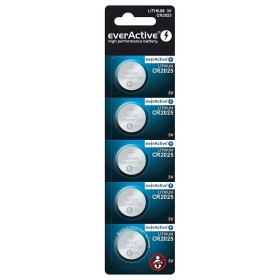 Batteries EverActive CR2025 (5 Unités) de EverActive, Piles jetables - Réf : S9106126, Prix : 2,64 €, Remise : %