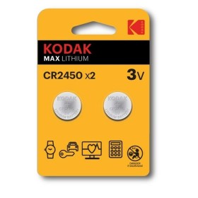 Batterien Kodak CR2450 3 V (2 Stück) von Kodak, Einwegbatterien - Ref: S9106223, Preis: 2,86 €, Rabatt: %