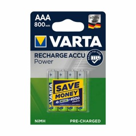 Pilhas Recarregáveis Varta -56703B 800 mAh 1,2 V AAA (4 Unidades) de Varta, Pilhas recarregáveis - Ref: S9106259, Preço: 10,2...