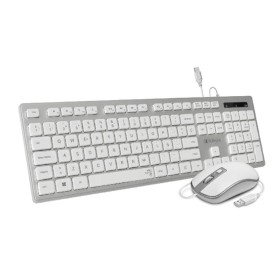 Tastiera e Mouse Subblim SUBKBC-CEKE60 Qwerty in Spagnolo Argentato di Subblim, Set tastiera e Mouse - Rif: M0318030, Prezzo:...