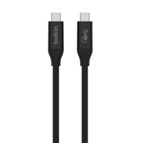 Cabo USB-C Belkin INZ001BT0.8MBK Preto 80 cm 0,8 m (1 Unidade) de Belkin, Cabos USB - Ref: S91101929, Preço: 27,44 €, Descont...