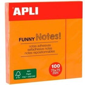 Sticky Notes Apli Funny Multicolour 75 x 75 mm (48 Units) | Tienda24 Tienda24.eu