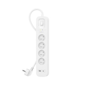 4-socket plugboard with power switch Belkin SRB001CA2M (2 m) by Belkin, Power Strips - Ref: S91103364, Price: 34,75 €, Discou...