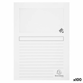 Carpeta de anillas Exacompta Kreacover Blanco A4+ (10 Unidades) | Tienda24 Tienda24.eu