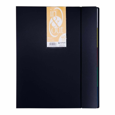 Organiser Folder Grafoplas In & Out Black | Tienda24 Tienda24.eu