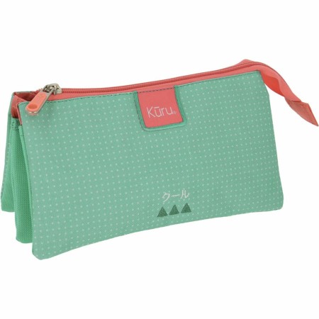 Trousse Fourre-Tout Triple Grafoplas Kuru Turquoise (22,5 x 12 x 14 cm) | Tienda24 Tienda24.eu