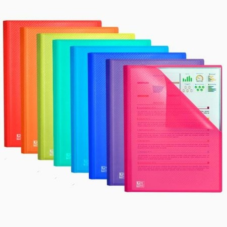 Organiser Folder Oxford Multicolour A4 (10Units) | Tienda24 Tienda24.eu