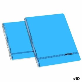 Quaderno ENRI Morbida Azzurro 80 Pagine 4 mm Quarto (10 Unità)