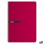 Caderno ENRI Vermelho 21,5 x 15,5 cm (5 Unidades) | Tienda24 Tienda24.eu