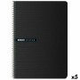 Cuaderno ENRI Status 100 Hojas A4 Negro (5 Unidades) | Tienda24 Tienda24.eu