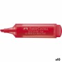 Marqueur fluorescent Faber-Castell Textliner 46 Rouge (10 Unités) | Tienda24 Tienda24.eu