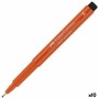 Rotuladores Faber-Castell Pitt Artist Fineliner M Naranja Oscuro (10 Unidades) | Tienda24 Tienda24.eu