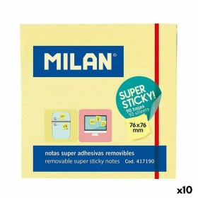 Note Adesive Milan Giallo 76 x 76 mm (10 Unità)