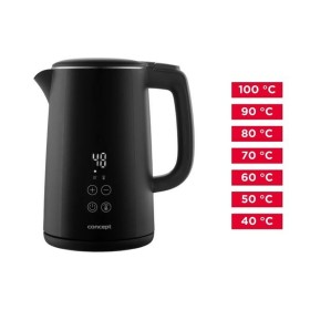 Kettle Concept RK3360 Black Plastic 1850-2200 W 1,5 L by Concept, Electric Kettles - Ref: S91104892, Price: 38,27 €, Discount: %