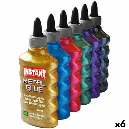 Colla istantanea INSTANT Metal Glue 180 ml 6 Pezzi Multicolore