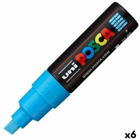 Feutres POSCA PC-5M Bleu (6 Unités) | Tienda24 Tienda24.eu