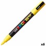 Marker POSCA PC-3M Yellow (6 Units) | Tienda24 Tienda24.eu