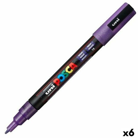 Marqueur POSCA PC-3ML Violet (6 Unités) | Tienda24 Tienda24.eu