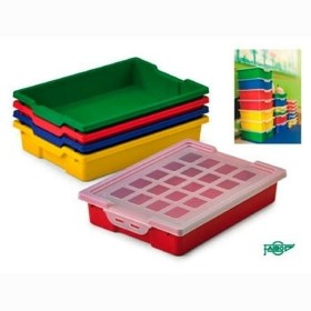 Storage Box Faibo Caja apilable para almacenaje con tapa Green polypropylene by Faibo, Storage boxes and chests - Ref: M03188...