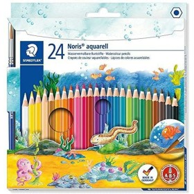 Lápiz de Cor Aquarela Staedtler Noris Aquarell Multicolor 24 Peças de Staedtler, Jogos de canetas - Ref: M0318862, Preço: 10,...