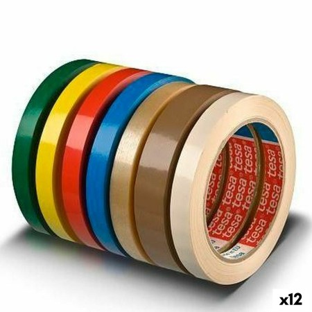 Adhesive Tape TESA 66 m 12 mm Transparent PVC 66 x 12 mm (12 Units) | Tienda24 Tienda24.eu