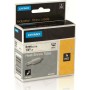 Nastro Laminato per Etichettatrici Rhino Dymo ID1-6 Bianco Nero 6 x 1,