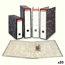 Archivador de Palanca Grafoplas Doble Negro Din A4 35 x 29 x 16 cm | Tienda24 Tienda24.eu