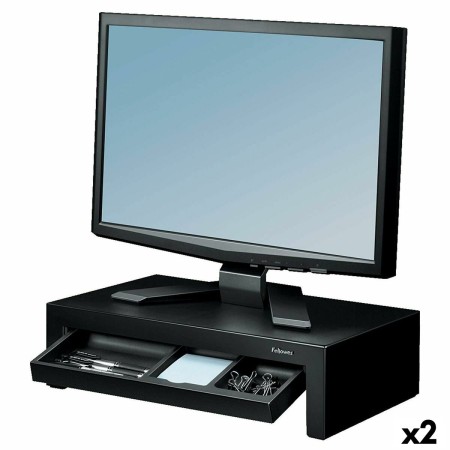 Raiser Fellowes Designer Suites Monitor Black 2 Units | Tienda24 Tienda24.eu