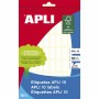 Adhesive labels Apli White Paper 10 Sheets 8 x 20 mm (10 Units) | Tienda24 Tienda24.eu