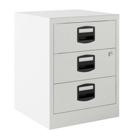 Aktenschrank Bisley Weiß A4 Stahl 3 Schubladen 40 x 51 x 40 cm | Tienda24 Tienda24.eu