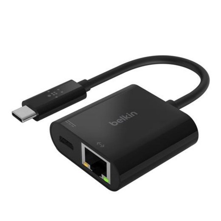 USB C to RJ45 Network Adapter Belkin INC001BTBK Black | Tienda24 Tienda24.eu