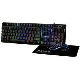 Clavier et souris sans fil ELBE PTR101 Noir | Tienda24 Tienda24.eu