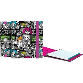 Carpeta de anillas BlackFit8 Azul marino 27 x 32 x 3.5 cm | Tienda24 Tienda24.eu