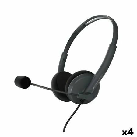 Headphones with Microphone Energy Sistem Office 2 Black (4 Units) | Tienda24 Tienda24.eu