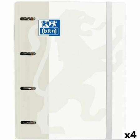 Carpeta de anillas Oxford Classic Blanco A4+ (4 Unidades) | Tienda24 Tienda24.eu