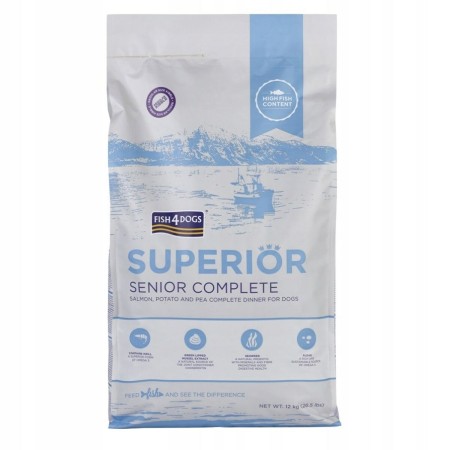 mangime FISH4DOGS Superior Senior Complete Salmon Salmone 12 kg | Tienda24 - Global Online Shop Tienda24.eu