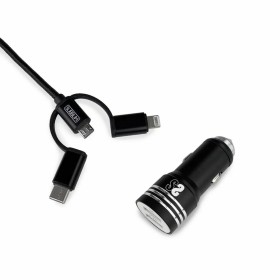 Carregador de Auto USB Universal + Cabo USB-C Subblim SUB-CHG-4CC002 Preto 12 W de Subblim, Carregadores - Ref: M0319204, Pre...