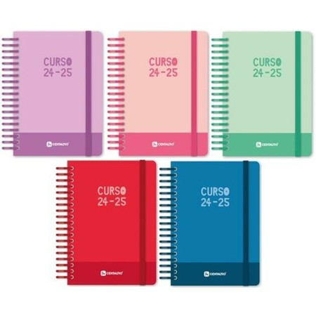 Agenda Grafoplas Multicolor A6 2024-2025 5 Unidades | Tienda24 Tienda24.eu