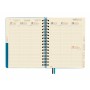 Diary Finocam Tempus Blue Quarto 15,5 x 21,7 cm 2024-2025 | Tienda24 Tienda24.eu