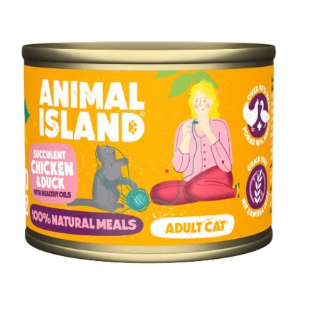 Comida para gato ANIMAL ISLAND Adult cat Pavo 200 g | Tienda24 - Global Online Shop Tienda24.eu