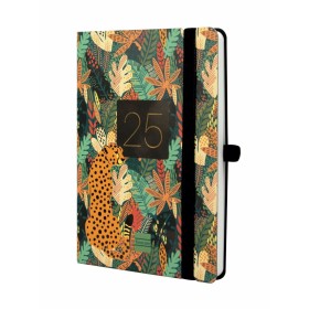 Diary Finocam Black A5 15,5 x 21,2 cm 2024-2025 | Tienda24 Tienda24.eu